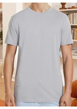 Sinsay - Bawełniana koszulka z krótkim rękawem - szary ze sklepu Sinsay w kategorii T-shirty męskie - zdjęcie 187600896