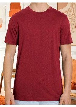 Sinsay - Bawełniana koszulka z krótkim rękawem - czerwony ze sklepu Sinsay w kategorii T-shirty męskie - zdjęcie 187600897