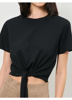 Sinsay - Koszulka wiązana w talii - czarny ze sklepu Sinsay w kategorii Bluzki damskie - zdjęcie 187600939