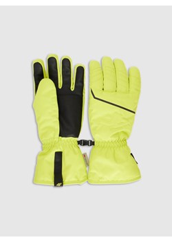 Męskie rękawiczki narciarskie Thinsulate z membraną NeoDry 4FRAW25AFGLM220 - zielone ze sklepu Sportstylestory.com w kategorii Rękawiczki męskie - zdjęcie 187601035