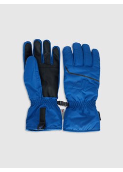 Męskie rękawiczki narciarskie Thinsulate z membraną NeoDry 4FRAW25AFGLM220 - granatowe ze sklepu Sportstylestory.com w kategorii Rękawiczki męskie - zdjęcie 187601038