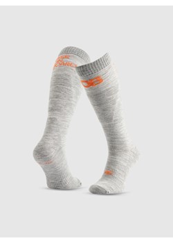 Męskie skarpety snowboardowe 4F 4FRAW25UFSOM264 - szare ze sklepu Sportstylestory.com w kategorii Skarpetki męskie - zdjęcie 187601056