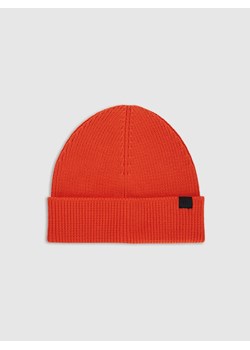 Męska czapka beanie 4F 4FRAW25ACAPM0831 - czerwona ze sklepu Sportstylestory.com w kategorii Czapki zimowe męskie - zdjęcie 187601116
