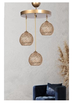 Opviq Lampa wisząca w kolorze jasnobrązowym - wys. 80 x Ø 32 cm ze sklepu Limango Polska w kategorii Oświetlenie - zdjęcie 187601168