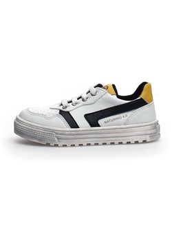 Naturino Skórzane sneakersy "Ceonia" w kolorze białym ze sklepu Limango Polska w kategorii Buty sportowe dziecięce - zdjęcie 187601216