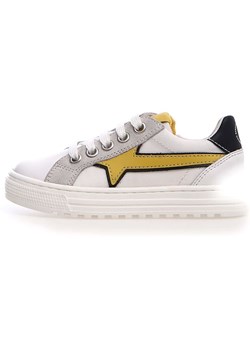 Naturino Skórzane sneakersy w kolorze biało-żółtym ze sklepu Limango Polska w kategorii Buty sportowe dziecięce - zdjęcie 187601228