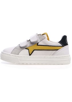 Naturino Skórzane sneakersy "Blitz" w kolorze białym ze sklepu Limango Polska w kategorii Buty sportowe dziecięce - zdjęcie 187601239