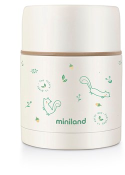 Miniland Pojemnik termiczny &quot;Chip&quot; w kolorze kremowo-zielonym - 600 ml ze sklepu Limango Polska w kategorii Kubki termiczne - zdjęcie 187601359