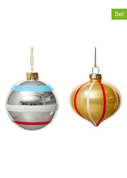 OYOY living design Bombki (2 szt.) ze wzorem ze sklepu Limango Polska w kategorii Dekoracje bożonarodzeniowe - zdjęcie 187601437