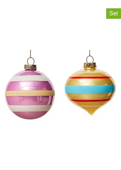 OYOY living design Bombki (2 szt.) ze wzorem ze sklepu Limango Polska w kategorii Dekoracje bożonarodzeniowe - zdjęcie 187601438