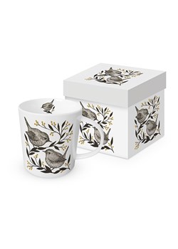 ppd Kubek jumbo &quot;Nightingale&quot; w kolorze biało-czarnym - 400 ml ze sklepu Limango Polska w kategorii Naczynia - zdjęcie 187601485