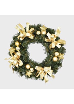 Homla Wieniec świąteczny &quot;Gold&quot; w kolorze złoto-zielonym - Ø 25 cm ze sklepu Limango Polska w kategorii Dekoracje bożonarodzeniowe - zdjęcie 187601616