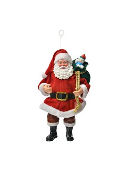 Clayre &amp; Eef Zawieszka dekoracyjna w kolorze czerwono-zielonym - wys. 17 cm ze sklepu Limango Polska w kategorii Dekoracje - zdjęcie 187601745