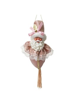 Clayre &amp; Eef Zawieszka dekoracyjna w kolorze jasnoróżowym - dł. 35 x  Ø 8 cm ze sklepu Limango Polska w kategorii Dekoracje - zdjęcie 187601767