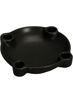 POSIWIO Świecznik w kolorze czarnym - Ø 18,5 cm ze sklepu Limango Polska w kategorii Świeczniki - zdjęcie 187601809