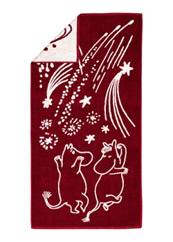 Moomin Ręcznik prysznicowy &quot;Festive moments&quot; w kolorze czerwonym - 140 x 70 cm ze sklepu Limango Polska w kategorii Ręczniki - zdjęcie 187601829