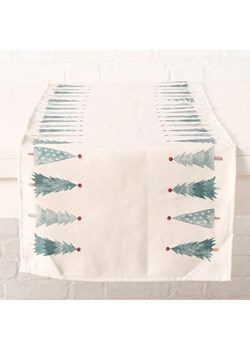 Boltze Bieżnik &quot;Carol&quot; w kolorze biało-zielonym - 140 x 40 cm ze sklepu Limango Polska w kategorii Obrusy i bieżniki - zdjęcie 187602078