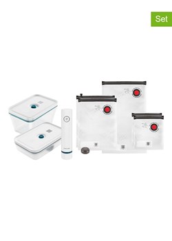 Zwilling 8-częściowy zestaw w kolorze biało-niebieskim do pakowania próżniowego ze sklepu Limango Polska w kategorii Pojemniki kuchenne - zdjęcie 187602299