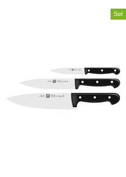 Zwilling Noże kuchenne (3 szt.) &quot;Twin&quot; w kolorze czarnym ze sklepu Limango Polska w kategorii Noże kuchenne - zdjęcie 187602387