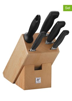 Zwilling 6-częściowy zestaw &quot;Four Star&quot; w kolorze jasnobrązowo-czarnym ze sklepu Limango Polska w kategorii Noże kuchenne - zdjęcie 187602528