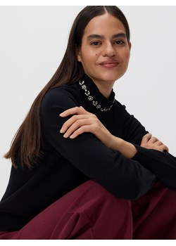 Reserved - Sweter z ozdobną aplikacją - czarny ze sklepu Reserved w kategorii Swetry damskie - zdjęcie 187603066