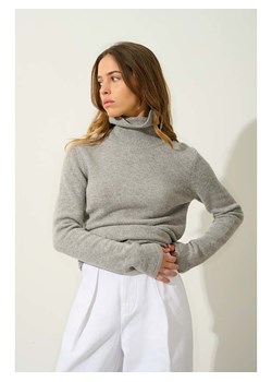 AUTHENTIC CASHMERE Kaszmirowy golf &quot;Linda&quot; w kolorze jasnoszarym ze sklepu Limango Polska w kategorii Swetry damskie - zdjęcie 187603288