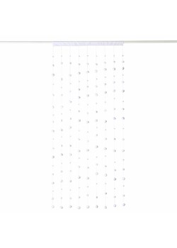 Boltze Zasłona &quot;Snowfall&quot; w kolorze białym - 90 x 200 cm ze sklepu Limango Polska w kategorii Tekstylia - zdjęcie 187603386