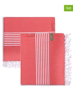 Benetton Chusty hammam (2 szt.) w kolorze pomarańczowym ze sklepu Limango Polska w kategorii Ręczniki - zdjęcie 187603459