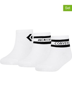 Converse Skarpety (3 pary) w kolorze białym ze sklepu Limango Polska w kategorii Skarpetki dziecięce - zdjęcie 187603515