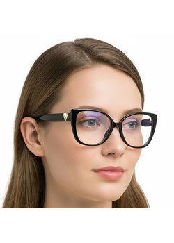 Damskie kocie okulary zerówki do komputera BLF filtr EST-114K-1 Estillo ze sklepu Stylion w kategorii Okulary zerówki damskie - zdjęcie 187603865