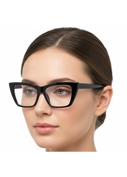 Damskie kocie okulary zerówki do komputera BLF filtr EST-117K-3 Estillo ze sklepu Stylion w kategorii Okulary zerówki damskie - zdjęcie 187603868