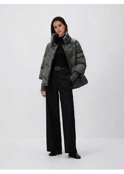 Reserved - Pikowana kurtka z wysokim kołnierzem - zielony ze sklepu Reserved w kategorii Kurtki damskie - zdjęcie 187604518
