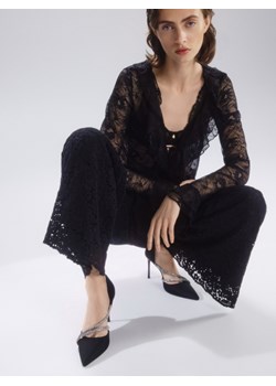 Reserved - Czółenka z ozdobnymi paskami - czarny ze sklepu Reserved w kategorii Czółenka - zdjęcie 187604588