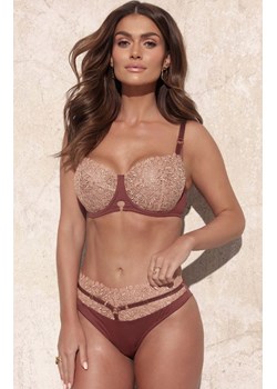 Kinga figi damskie brazyliany z podwójnym tiulem Liv II B-1212/2, Kolor brązowo-beżowy, Rozmiar L, Kinga ze sklepu Primodo w kategorii Majtki damskie - zdjęcie 187605326