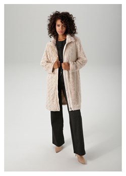 Aniston Płaszcz pluszowy w kolorze beżowym ze sklepu Limango Polska w kategorii Płaszcze damskie - zdjęcie 187605515