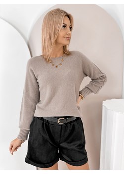 sweter valmont ciemnobeżowy one size ze sklepu UBRA w kategorii Swetry damskie - zdjęcie 187605586