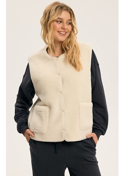 Esotiq kamizelka Bloovii Sherpa 44121-01X, Kolor kremowy, Rozmiar L, Esotiq ze sklepu Intymna w kategorii Kamizelki damskie - zdjęcie 187605775