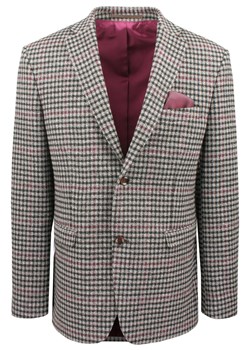Męska Marynarka Wełniana, Weekendowa (Sportowa) - MEN&#039;SFIELD - Drobna Kratka MARMNSD240981emir ze sklepu JegoSzafa.pl w kategorii Marynarki męskie - zdjęcie 187606939