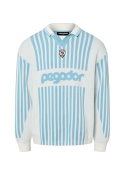 PEGADOR Męski sweter z dzianiny - Davos Mężczyźni écru wzorzysty ze sklepu vangraaf w kategorii Swetry męskie - zdjęcie 187607006