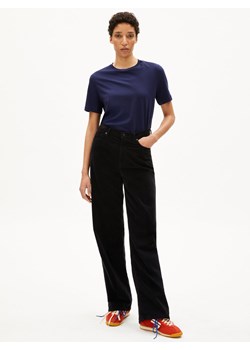 ARMEDANGELS Koszulka damska - Lualaa Kobiety Bawełna granatowy jednolity ze sklepu vangraaf w kategorii Bluzki damskie - zdjęcie 187607026