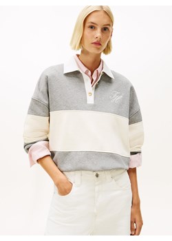 Tommy Hilfiger Damska bluza polo Kobiety szary w paski ze sklepu vangraaf w kategorii Bluzy damskie - zdjęcie 187607045