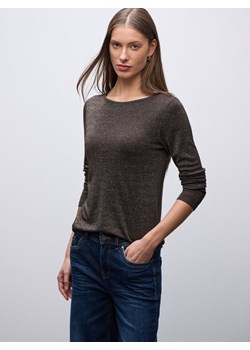 Street One Damska koszulka z długim rękawem Kobiety czekoladowy marmurkowy ze sklepu vangraaf w kategorii Bluzki damskie - zdjęcie 187607067