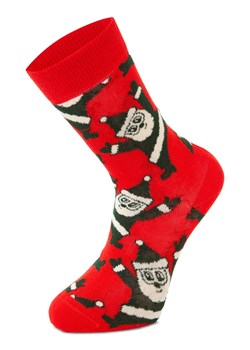 Happy Socks Męskie skarpety świąteczne Mężczyźni czerwony wzorzysty ze sklepu vangraaf w kategorii Skarpetki męskie - zdjęcie 187607098