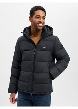 Gant Pikowana kurtka męska Mężczyźni Sztuczne włókno czarny jednolity ze sklepu vangraaf w kategorii Kurtki męskie - zdjęcie 187607116