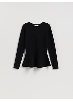 Reserved - Sweter z baskinką - czarny ze sklepu Reserved w kategorii Bluzki damskie - zdjęcie 187607769