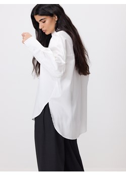 Reserved - Bawełniana koszula z szerokimi mankietami - biały ze sklepu Reserved w kategorii Koszule damskie - zdjęcie 187607846