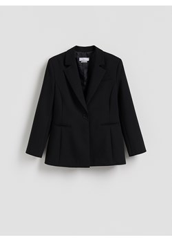 Reserved - Jednorzędowa marynarka - czarny ze sklepu Reserved w kategorii Marynarki damskie - zdjęcie 187608077