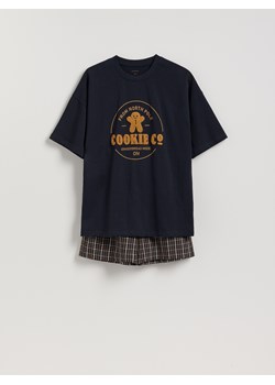 Reserved - Piżama ze świątecznym motywem - granatowy ze sklepu Reserved w kategorii Piżamy męskie - zdjęcie 187608115