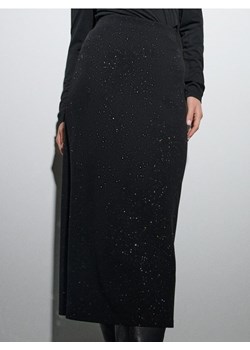 Sinsay - Spódnica midi z połyskiem - czarny ze sklepu Sinsay w kategorii Spódnice - zdjęcie 187609895
