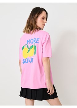 Sinsay - Koszulka z nadrukiem na plecach - różowy ze sklepu Sinsay w kategorii Bluzki damskie - zdjęcie 187609958